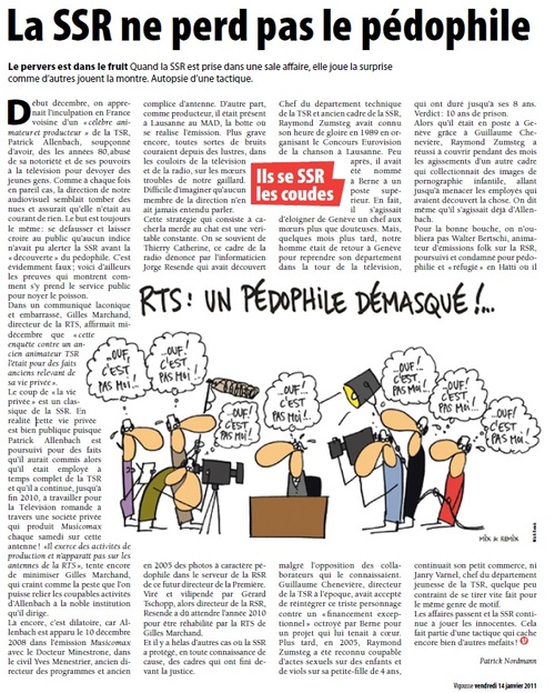 Roger Normann - Vigousse 45 - La RTS et sa culture pédo